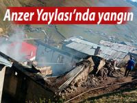 Anzer Yaylası’nda yangın