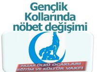 Pazar Ülkü Ocaklarında nöbet değişimi