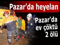 Pazar'da heyelan: 2 ölü