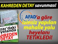 Heyelanda kahreden detaya AFAD'dan savunma!