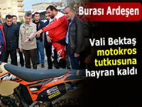 Ardeşen'de motokros tutkunlarına Vali ilgisi