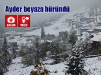 Ayder gelinliğini giydi