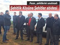 Pazar Şehitlik Köyünde şehitler abidesi yapılıyor