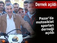 Pazar'da motosikletçiler dernekleşti