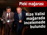 Rize Valisi Bektaş, Pleki Mağarası'nı inceledi