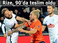 Rizespor 90'da teslim oldu