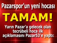 PAZARSPOR'UN YENİ HOCASI BELLİ OLDU