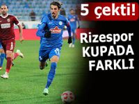 Rizespor kupada beş çekti