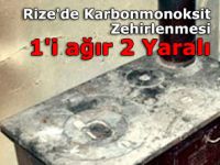 Rize'de Karbonmonoksit Zehirlenmesi: 1'i ağır 2 Yaralı