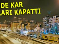 Rize’de yağan kar 36 köy yolunu ulaşıma kapattı