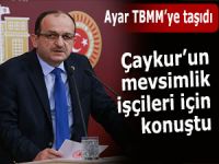 Mevsimlik işçilerle ilgi düzenleme talebini TBMM gündemine getirdi