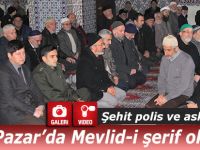 Pazar'da şehit polis ve askerler için mevlit