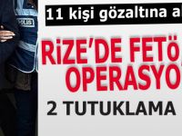 Rize'de FETÖ sanığı 11 kişiden 2’si tutuklandı