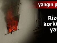 Rize'de yangın paniği