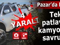 Pazar'da trafik kazası: 4 yaralı