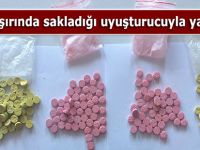 İç çamaşırında sakladığı uyuşturucuyla yakalandı!