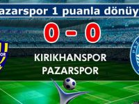 Pazarspor deplasmandan puanla dönüyor