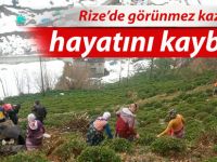 Rize'de görünmez kaza: 1 ölü