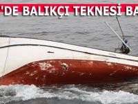 RİZE'DE BALIKÇI TEKNESİ BATTI