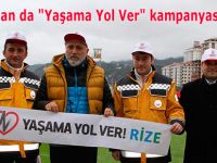 Rizespor'dan da "Yaşama Yol Ver" kampanyasına destek