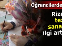 Rize'de tezhip sanatına ilgi artıyor