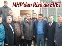 MHP'den Rize'de EVET harekatı