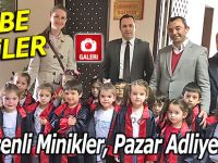 Ardeşenli minikler Pazar Adliyesinde cübbe giydi