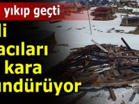 Fırtınadan zarar gören evler, yaylacıları kara kara düşündürüyor