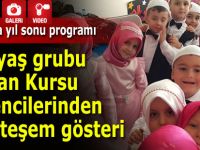 Pazar'da 4-6 yaş Kur'an öğrencilerinden yıl sonu programı