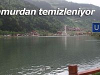 Uzungöl çamurdan temizleniyor