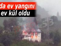 PAZAR'DA YANGIN: 3 KATLI EV KÜL OLDU