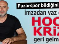 Pazarspor, sezona hoca kriziyle başladı!