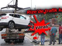 Rize'de trafik kazası: 4 yaralı