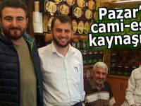 Pazar’da cami - esnaf kaynaşması