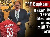 Bakan Bak'a, TFF'den 53 numaralı forma hediyesi!