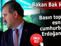 Rize'de Bakan Bak'ı basın toplantısında Cumhurbaşkanı aradı