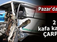 Pazar'da trafik kazası ucuz atlatıldı