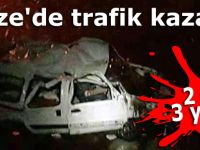 Rize'de trafik kazası: 2 ölü, 3 yaralı