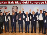 Bakan Bak Rize'deki kongreye katıldı