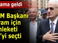 TBMM Başkanı Kahraman bayramı memleketinde geçirecek