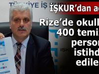 Rize'de İŞKUR okullara 400 geçici işçi alacak