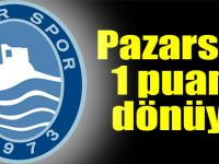 Pazarspor İzmir deplasmanından puan çıkarttı