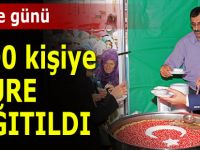 Rize’de 2 bin 500 kişiye aşure dağıtıldı