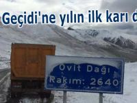 Ovit Geçidi'ne yılın ilk karı düştü