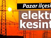 Pazar'da, pazar günü elektrik kesintisine gidilecek