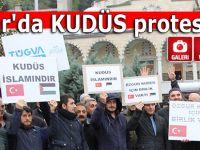 Pazar'da KUDÜS protestosu