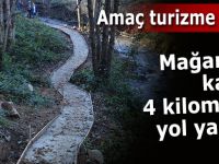 Pileki Mağarası'na giden 4 Km'lik yol turizmin hizmetine açılıyor