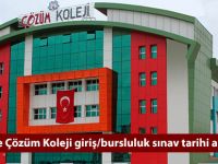 Hamidiye Çözüm Koleji giriş/bursluluk sınav tarihi açıklandı