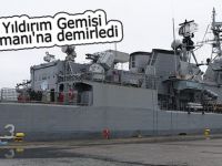 TCG Yıldırım Gemisi Rize Limanı'na demirledi