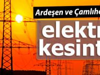 Ardeşen ve Çamlıhemşin'de elektrik kesintisi